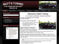 Matt's Towing - 24 HR TOWING & EMERGENCY ROADSIDE ASSISTANCE